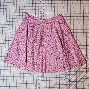 Blackmilk Braaains Skater Skirt M